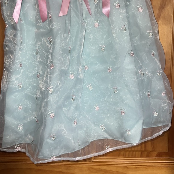 Youngland Light Teal and Pink Summer Dress [Size 6] - Picture 4 of 15